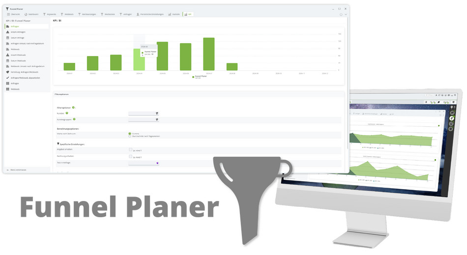 Funnel Planer im tricoma System