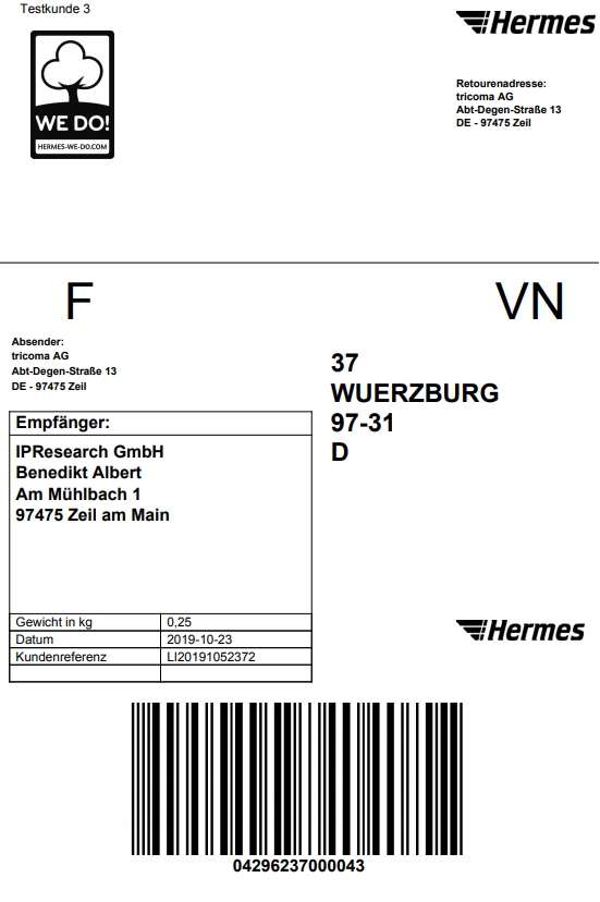 Hermes Shipping Label No Printer at Jane Read blog