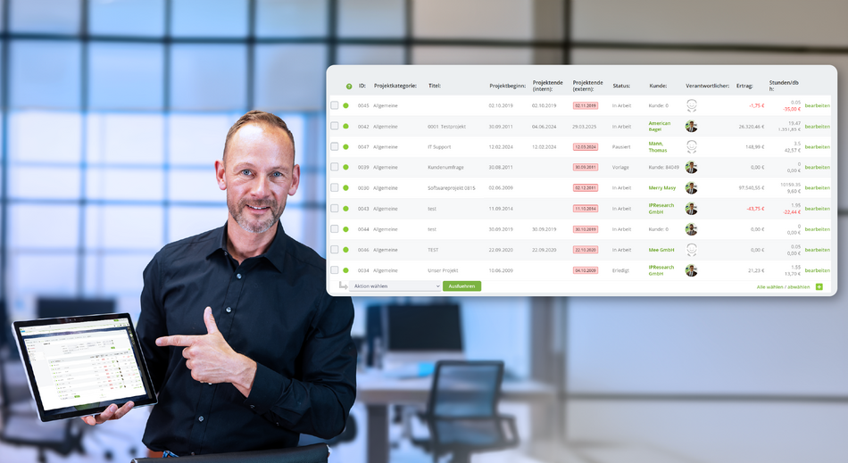 Projektmanagement mit tricoma 