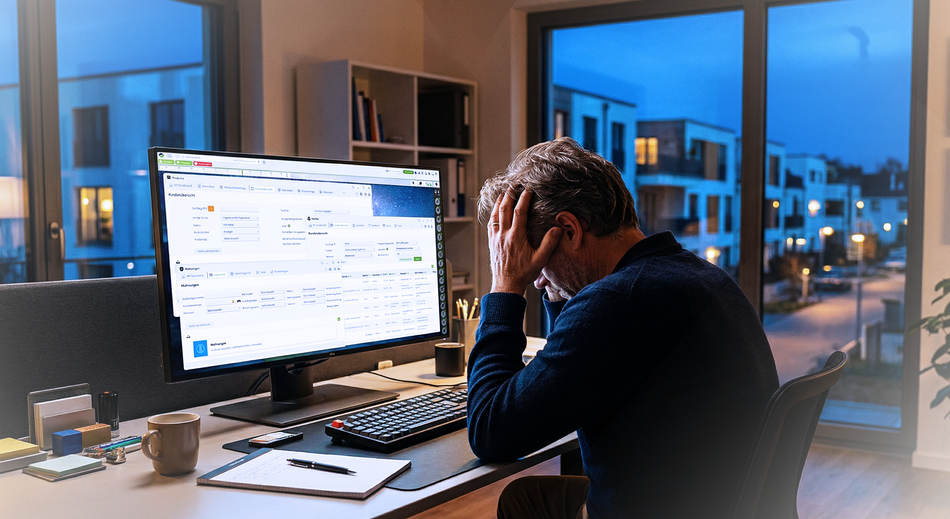 Zu viele Klicks  Zu viele manuelle Prozesse