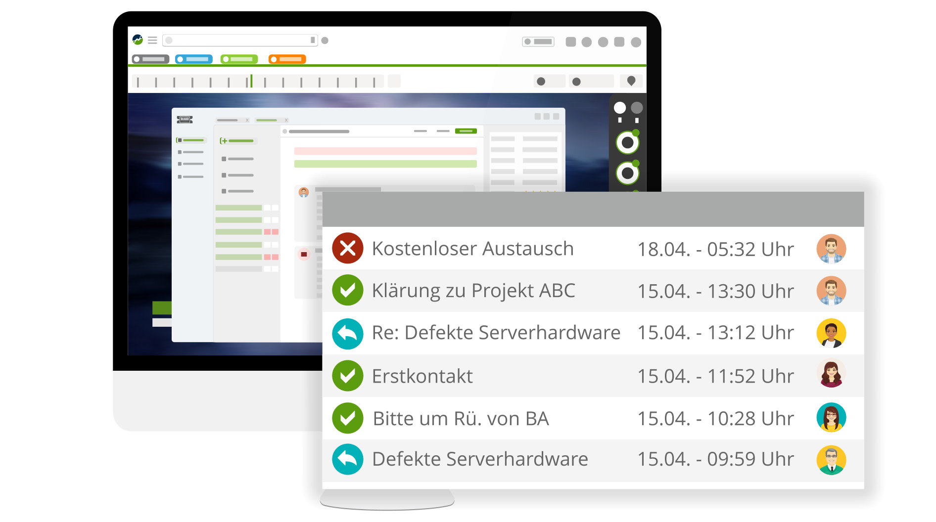 Aktivitten im Ticketsystem