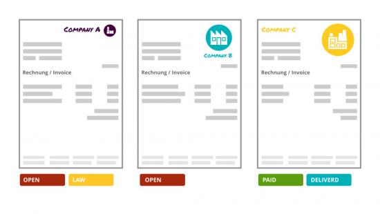 Filtern Sie Ihre Belege nach selbst angelegen Flags im System