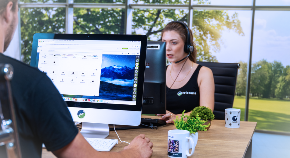 Business Alltag mit tricoma