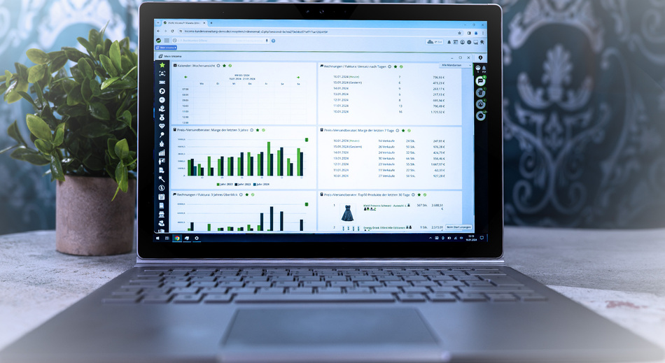 ERP mein tricoma auf Surface Book