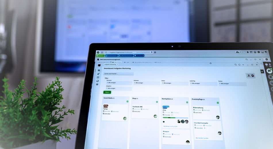 KanBan Lsung in Unternehmen mit tricoma