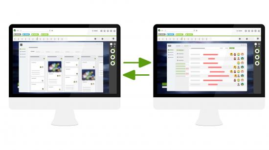 Verknpfung vom Smartboard zu Projekten