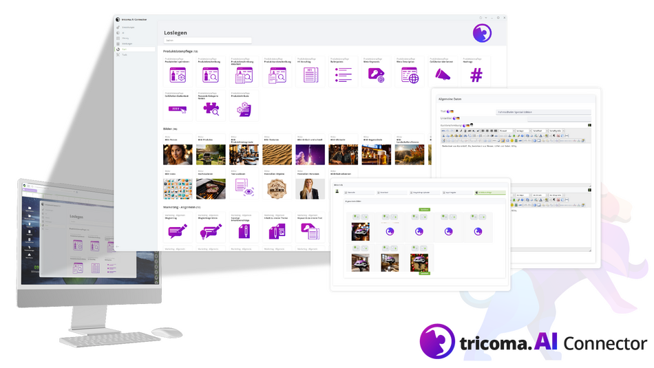 tricoma-AI im ERP System der tricoma.AI Connector