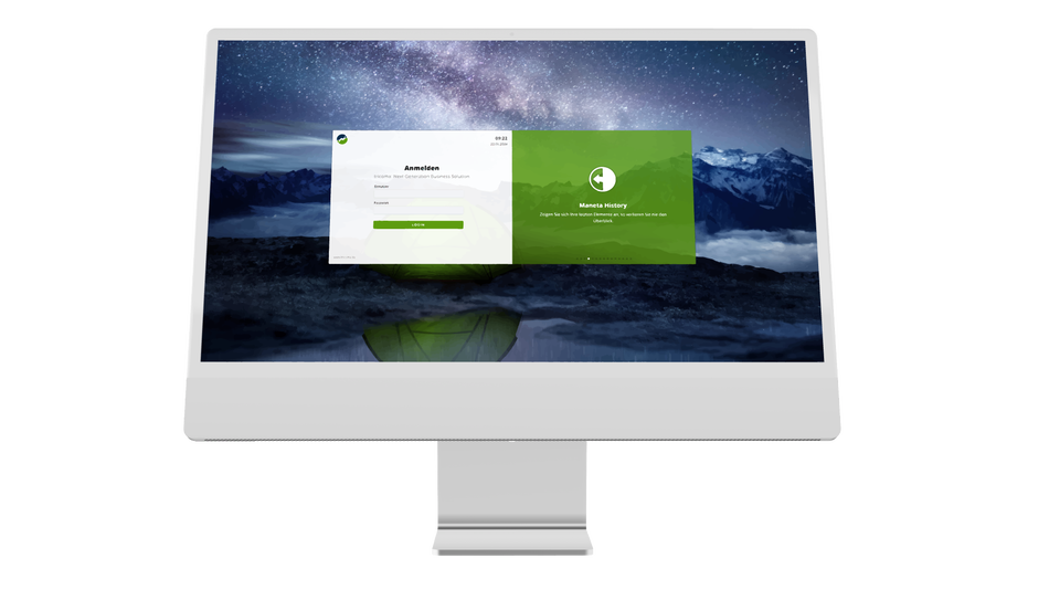 tricoma Bildschirm Monitor ERP-Software