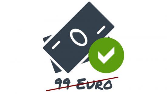 Mind. 99 Euro Kostenersparnis pro Update
