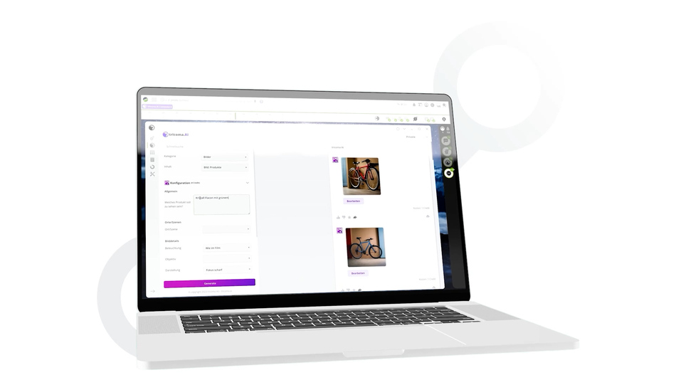 Bildgenerierung in tricoma.AI