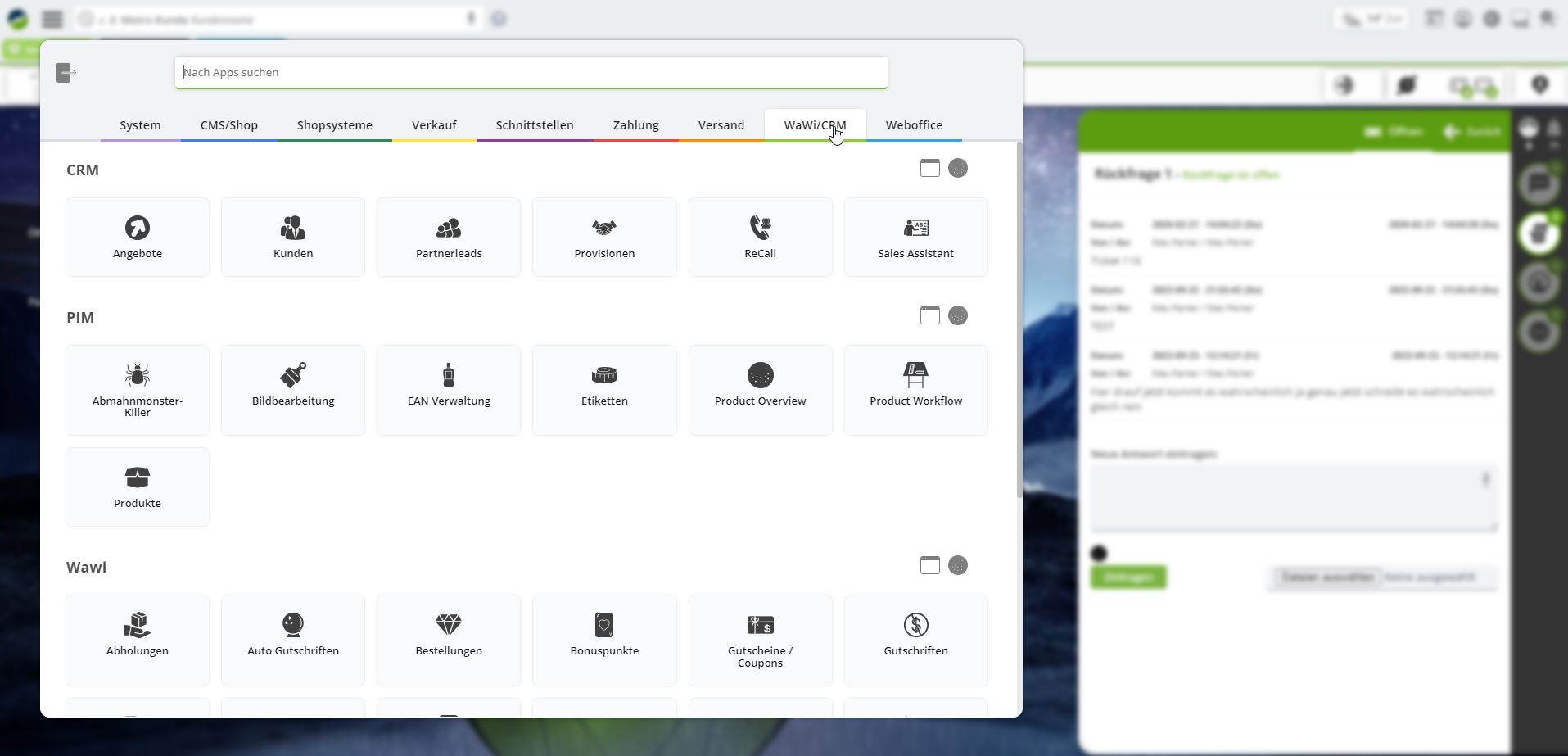 tricoma - Das ERP System