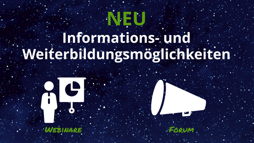 Neues Jahr, neues Wissen: Webinare & Forum