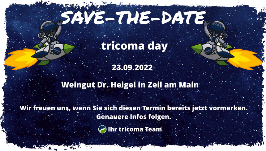Save-the-Date: tricoma day 23.09.2022 🚀