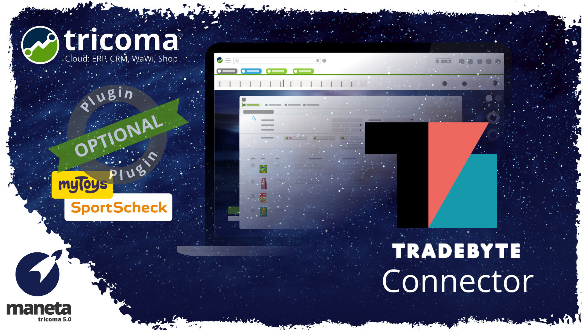 App Tradebyte Connector + Plugin Tradebyte MyToys und Plugin Tradebyte SportScheck App Tradebyte Connector + Plugin Tradebyte MyToys und Plugin Tradebyte SportScheck