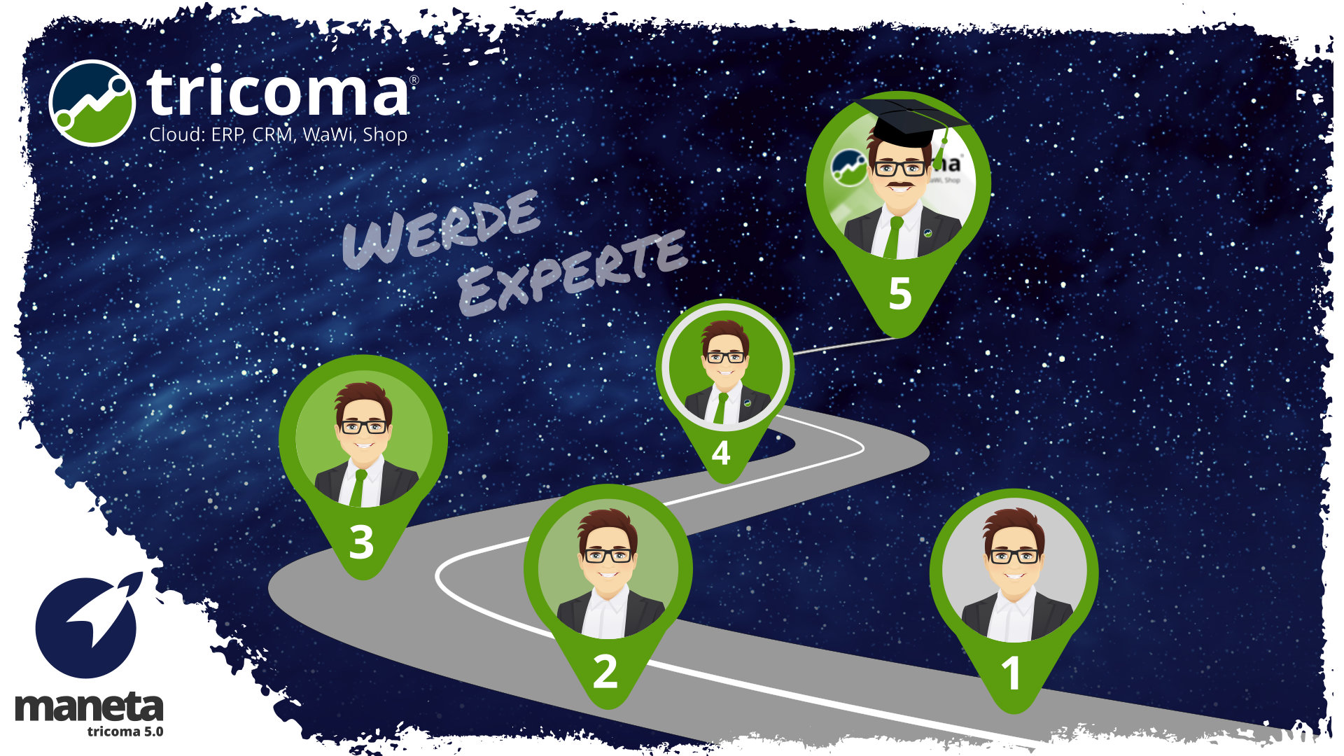 In 5 Schritten zum tricoma-Experten