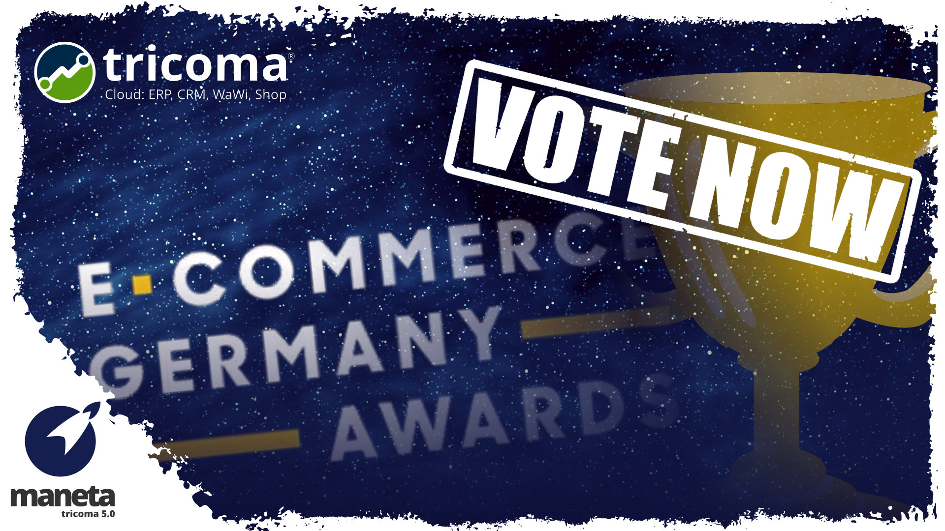 Jetzt für tricoma voten! E-Commerce Germany Awards 2023 Jetzt für tricoma voten! E-Commerce Germany Awards 2023