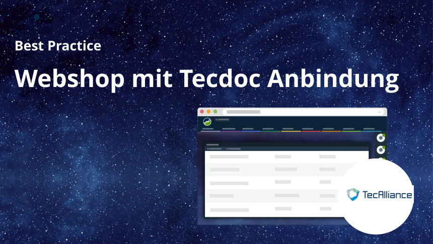 WebShop für KFZ Teile mit TecDoc Anbindung WebShop für KFZ Teile mit TecDoc Anbindung