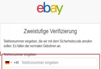2-Stufen-Authentifizierung bei eBay aktivieren