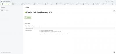Plugin: Auktionsliste per CSV fr Importaktionen