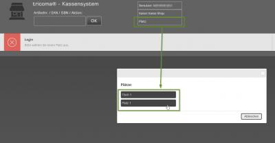 Platz auswählen Platz auswählen