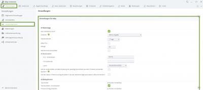 Screenshot Standardoption Screenshot Standardoption