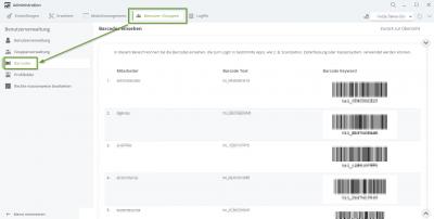 Alle Barcodes Alle Barcodes