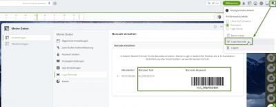 Eigenen Barcode finden Eigenen Barcode finden